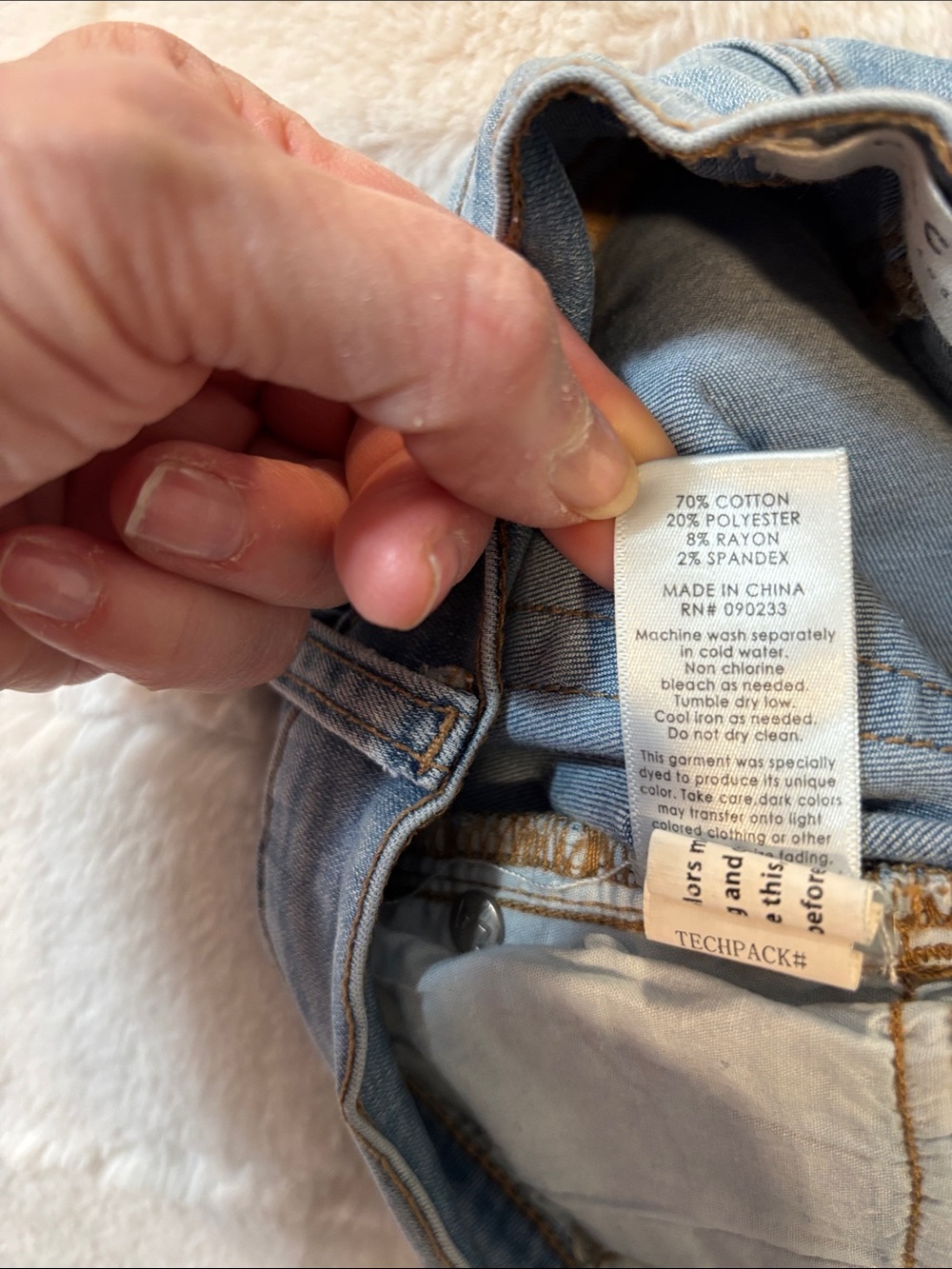 PacSun Light Blue Ripped Cuffed Denim Shorts - Picture 5 of 5